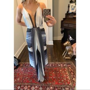 Shona Joy Deep V Asymmetrical Cocktail Dress